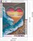 Heart Beach Diamond Art Kits for Adults, 5D Sunsets Diamond Painting Kits for Adults Beginners, DIY Full Drill Gem Art Diamond Dot Paint with Diamonds for Home Wall Decor 12x16inch